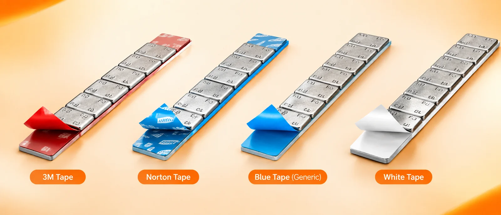 Wheel Weight Tape Guide: 3M, Norton, Blue & White Compared